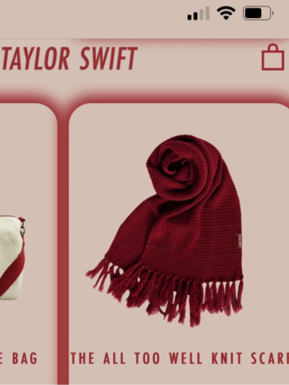 TAYLOR SWIFT - All Too Well Scarf (NEW)